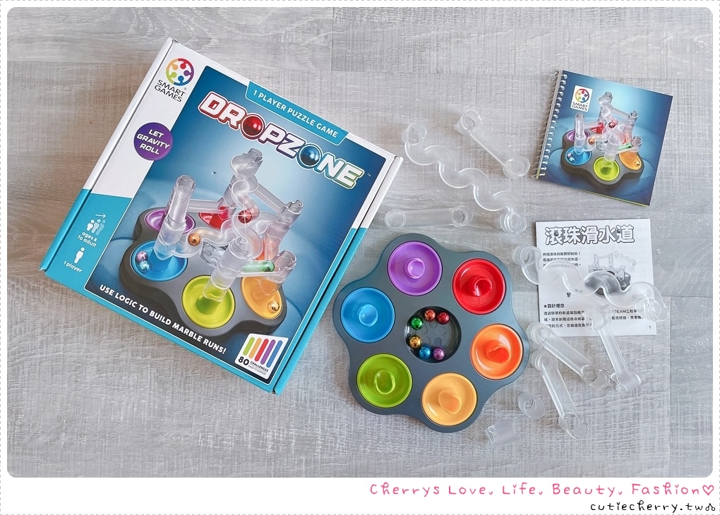 SMART GAMES 桌遊推薦|信誼/上誼兒童益智桌遊開箱總整理,幼兒到 99 歲都能玩的益智遊戲♥ - 第8張圖 SMART GAMES 滾珠滑水道桌遊